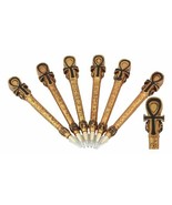 Egyptian Symbol Of Life Ankh Cross Ballpoint Pen Set Of 6 Figural Gods O... - $55.67 CAD