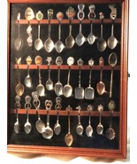 Vintage Spoon Rack + 30 Assorted Spoons  - £47.17 GBP