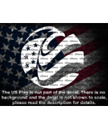 Round US Flag In Shape Of An Eagle Window Decal Sticker US Seller - $6.72+