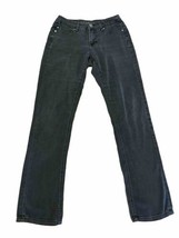 LIVERPOOL Women Black PullOn Stretch Denim MidRise Skinny Jeans Sz 2 Ins... - £10.88 GBP