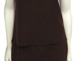 Eileen Fisher Brown 100% Wool 2 Piece Tank Top Shirt + Skirt Set Small W... - £44.17 GBP