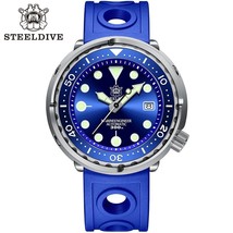 Steeldive SD1975C Automatic Diver Watch Seiko NH35 Movement Blue - £121.53 GBP