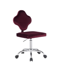 Clover Office Chair, Red Velvet (93070) - $191.99