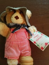VINTAGE 1986 DUDLEY FURSKIN BEAR DISTRIBUTED BY WENDY&#39;S OLD FASHIONED HA... - €12,87 EUR