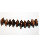 WOOD JEWELRY BEADS PACKAGE OF 10 WOODEN DISCS 3/4&quot; X 3/8&quot; - £2.78 GBP