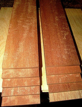 Ten (10) Beautiful Thin Kiln Dried Sanded Bulletwood 12&quot; X 3&quot; X 1/4&quot; Lumber - £29.54 GBP