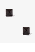 Black studded Pyramid Stud post earrings punk goth minimalist - $6.00