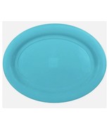Oval shaped Light Blue Serving/Party/Wedding Tray 14&quot; x 18.5&quot;-Brand New-... - $14.73