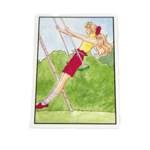 VINTAGE 1989 MATTEL FIGURINE PANINI BARBIE ALBUM STICKER NOS NEW OLD STO... - $6.84