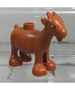 Lego Duplo Goat Animal Figure Brown Replacement  - $5.93