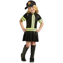 Fire Chief Girl Costume - Toddler 24 Months-2T - Black/Yellow - Fun World - £9.81 GBP