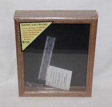 Shadow Box Frame Display Case 1 1/2&quot; Depth Solid Oak Black Velvet Plush ... - £23.97 GBP