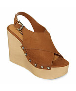 a.n.a. Women&#39; s Downy Wedge Sandals Size 9M Camel Color NEW 4.5 In Wedge - €45,88 EUR