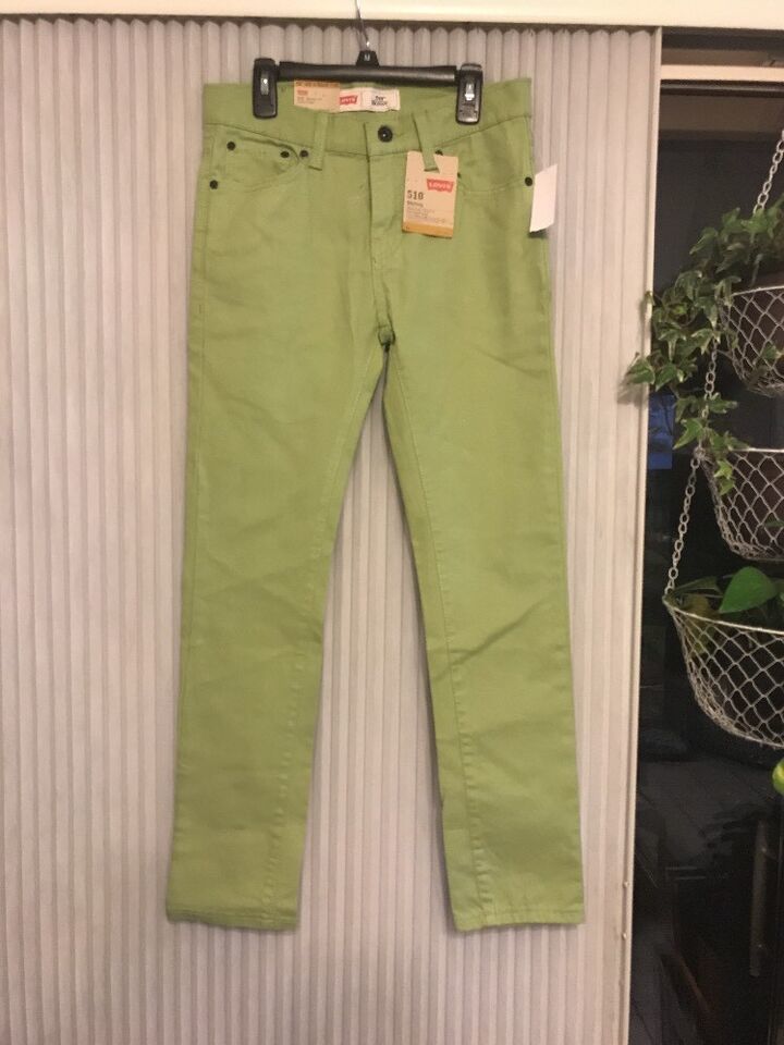 Fit: 26x26 Levi's 510 Skinny Stonewashed Denim Grass Green Jeans Ships N 24h