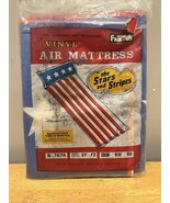 Vtg Stars And Stripes Inflatable Air Mattress Pool Float 70s Vinyl Flag - $54.14 CAD