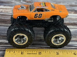 2019 Hot Wheels Monster Trucks Orange DODGE CHARGER 68 1:64 - $6.99