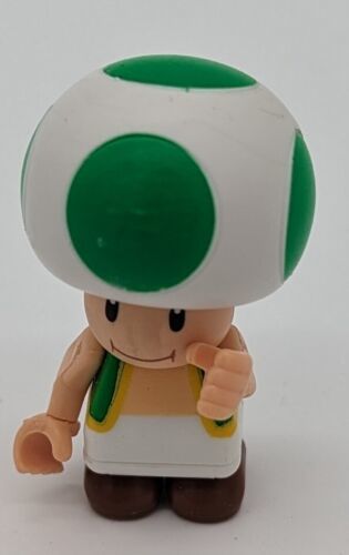 Super Mario Bros K'NEX Green Toad Nintendo 1.75'' Figurine 2012 - $9.95