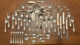 Vintage American International Moselle Grape 42 Piece Flatware Set Lot - £71.26 GBP