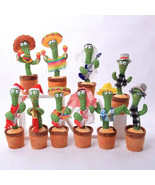 Dancing Cactus Plush Toy  Electronic Recording Shake With Song Repeat Ta... - £11.93 GBP+