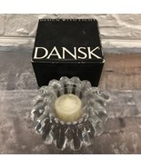 Dansk Swirl Candleholder Crystal Glass Candle Holder ~ NIB - £17.48 GBP