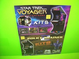 Team Play 2003 NOS Arcade Flyer Star Trek Voyager Police Trainer 2 Crossfire - £12.12 GBP