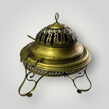 Brass Pierced Brazier Outdoor Patio Coal Fire Censer with Badila - $197.99