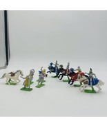 Britains LTD Soldiers Knights 1971 Lot 9 Toys England Painted Medieval Figurines
