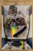 2009 Certified Mirror Blue Baltimore Ravens Football Card #10 Derrick Mason /100 - £7.86 GBP