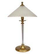 Art Nouveau Desk Lamp Salon Lamp Country House Acrylic Glass Brass - $618.85
