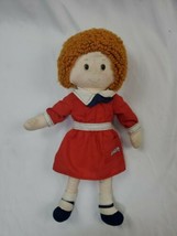 Vintage LITTLE Orphan Annie Cloth 1982 Knickbocker Rag Doll 16” Sandy - £4.55 GBP