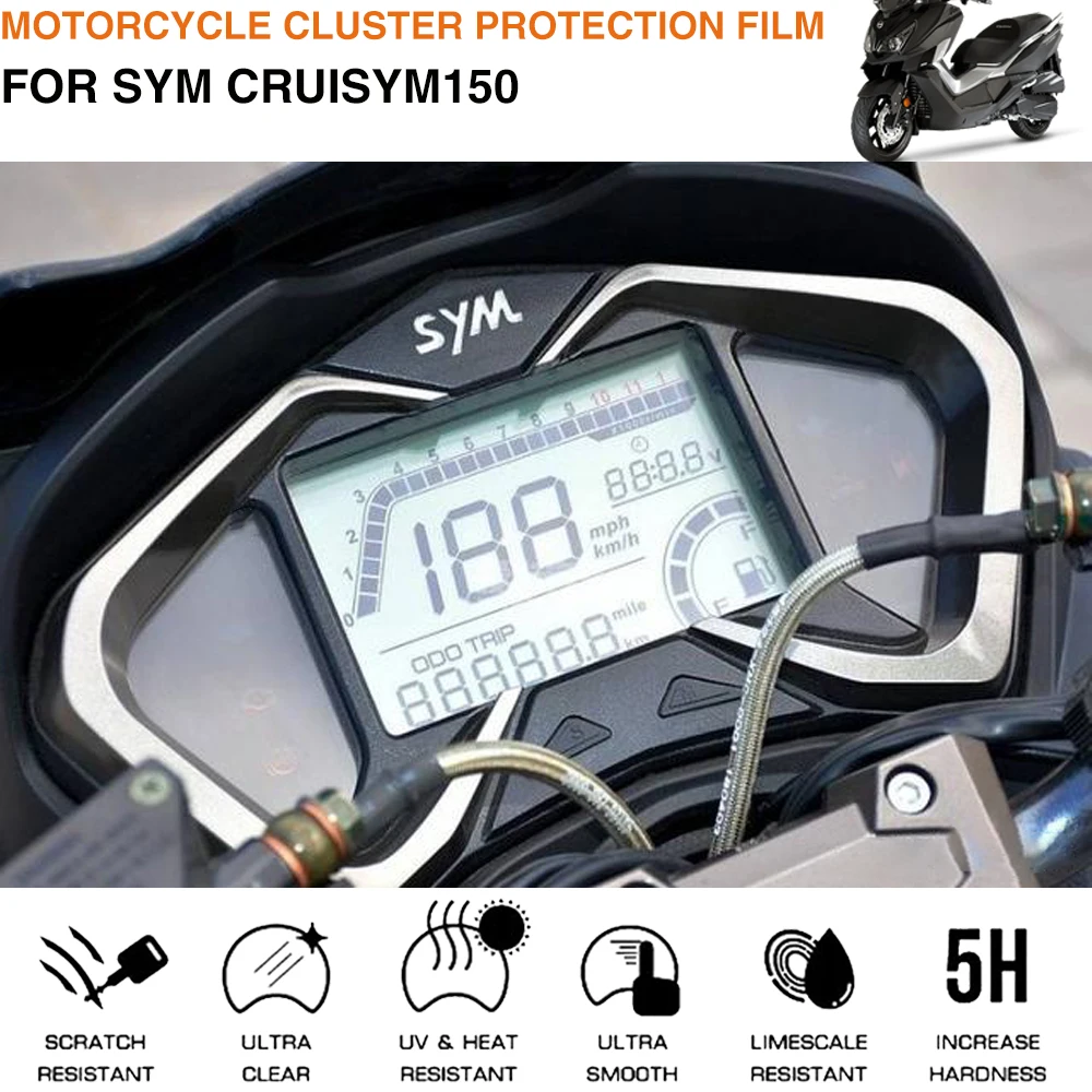 For SYM CRUISYM150 CRUISYM 150 SYM150 Motorcycle Accessories Cluster Scr... - $16.15