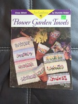 Flower Garden Towels Item 923 by Charlotte Holder Cross Stitch Pattern Chart 93 - £7.62 GBP