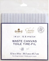 Charles Craft Waste Canvas 14 Count 12X18-Natural (Pack of 3) - $735.48 MXN