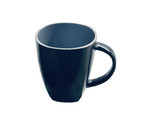 Home Trends Stoneware Black/Gray Coffee Mug Tea Cup 13oz - £9.99 GBP