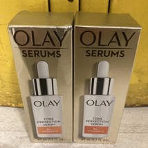 Olay Tone Perfection Serum w/ Vitamin B3+ Vitamin C  1.3oz Fragrance Free 2 PACK - £19.77 GBP