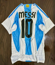 Argentina 2025 Home Jersey With Messi Printed Signature + Free Medal Gift - $100.00