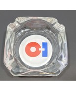 Vintage Owens-Illinois Ashtray Small Clear 3.75&quot; x 3.75&quot; Square Heavy Glass - £7.45 GBP