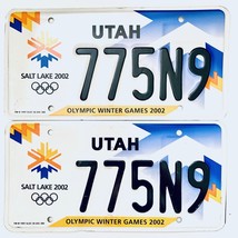 2002 United States Utah Olympic Winter Games Passenger License Plate 775N9 - £26.47 GBP