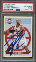 2012-13 Panini Past and Present #136 Taj Gibson Signed Card AUTO PSA Slabbed Bul - £39.61 GBP