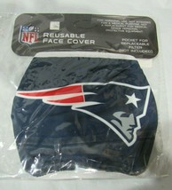NFL New England Patriots Reusable Face Cover with Pocket For Filter FOCO - £11.94 GBP