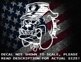 Marine Corps Bulldog Chesty Head with Cover and EGA Vinyl Decal USMC - £5.36 GBP+