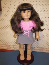 Samantha American Girl 18&quot; Pleasant Co Doll w/Amer. Girl Clothing, Boots &amp; Stand - £58.85 GBP