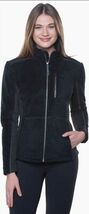 KUHL Alpenlux Full-Zip Fleece Jacket Black/Grey Women's Size Large  - $39.20