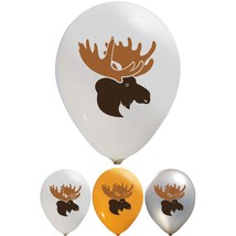 Moose Head Balloons - 12 Inch Latex (16 Pieces) For Birthday Parties Or Any Othe - £21.68 GBP