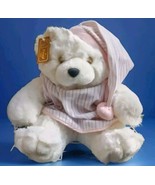 Fiesta Toy Large Bed Time 15&quot; Sleepy Teddy Bear w/Night Cap Stuffed Plus... - $148.50