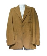 Vintage LEVI&#39;S Wildfire Sportswear Tan Corduroy Light Academia Blazer Si... - £23.42 GBP