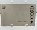 2002 Honda Accord Owners Manual Handbook OEM L02B07006 - $26.99