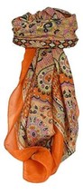 Classic Paisley Square Scarf Mulberry Silk Narine Marigold by Pashmina &amp;... - £23.27 GBP