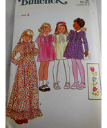 Butterick 5602 Toddler Dress sz 2 assorted sleeves Maxi Dress No Transfe... - $5.68 CAD
