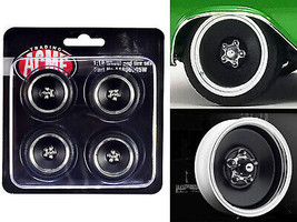 Custom Smoothie Wheel Tire Set of 4 Pcs for 1/18 Scale Models ACME - £22.16 GBP
